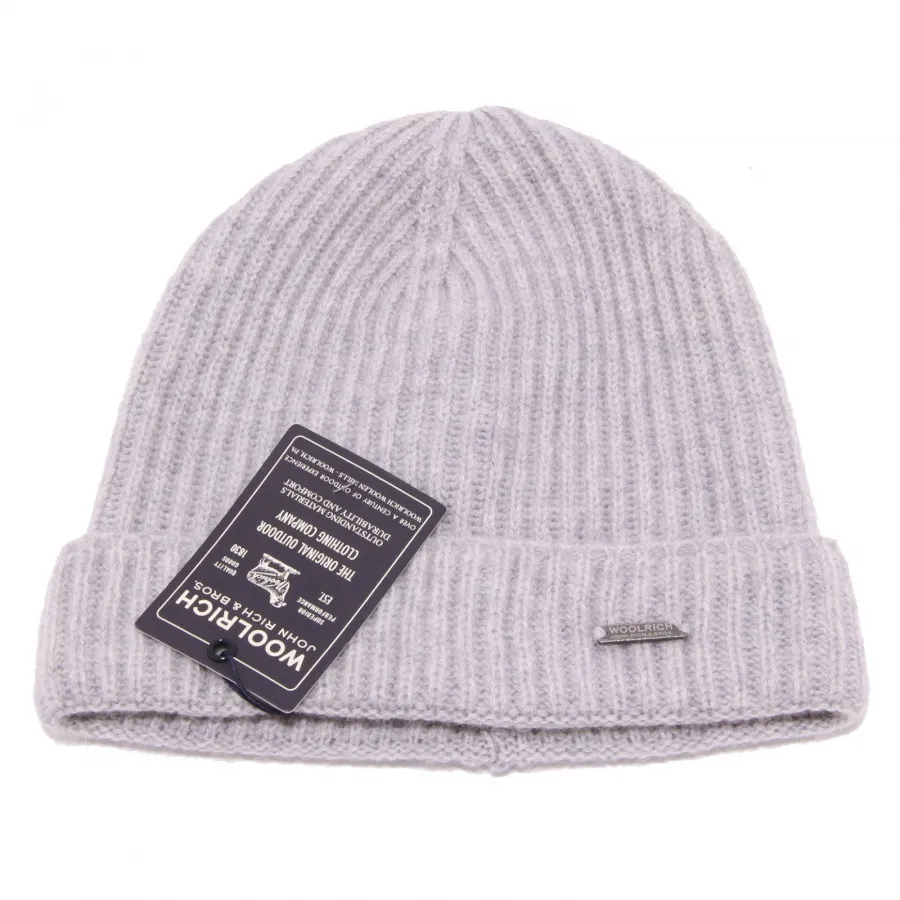 1046W cuffia bimbo WOOLRICH grey cashmere unisex hat kid