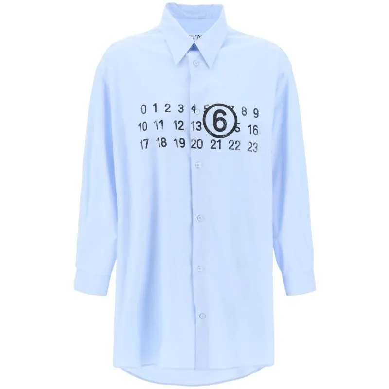 Abito chemisier con logo numerico