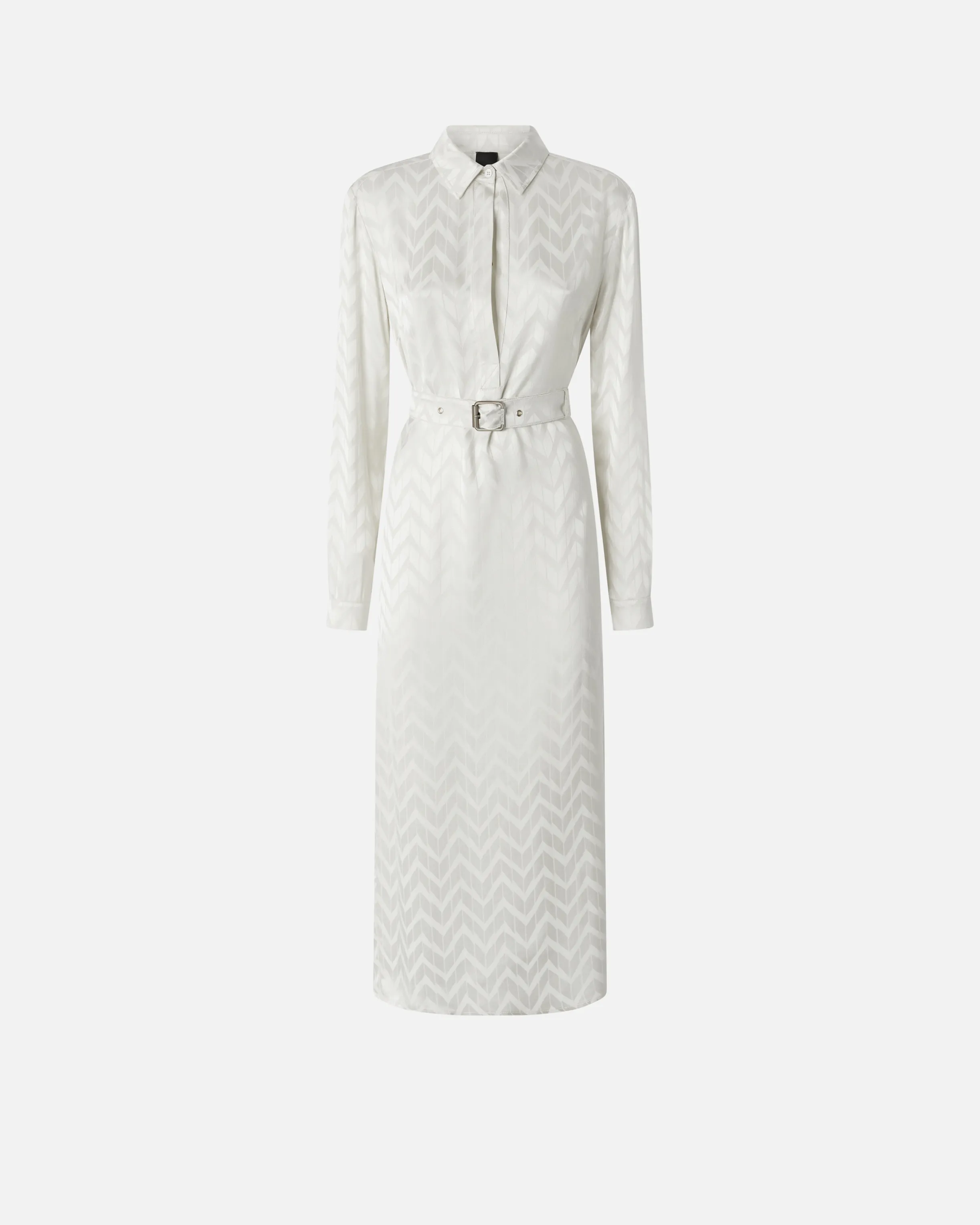 Abito chemisier in satin jacquard    