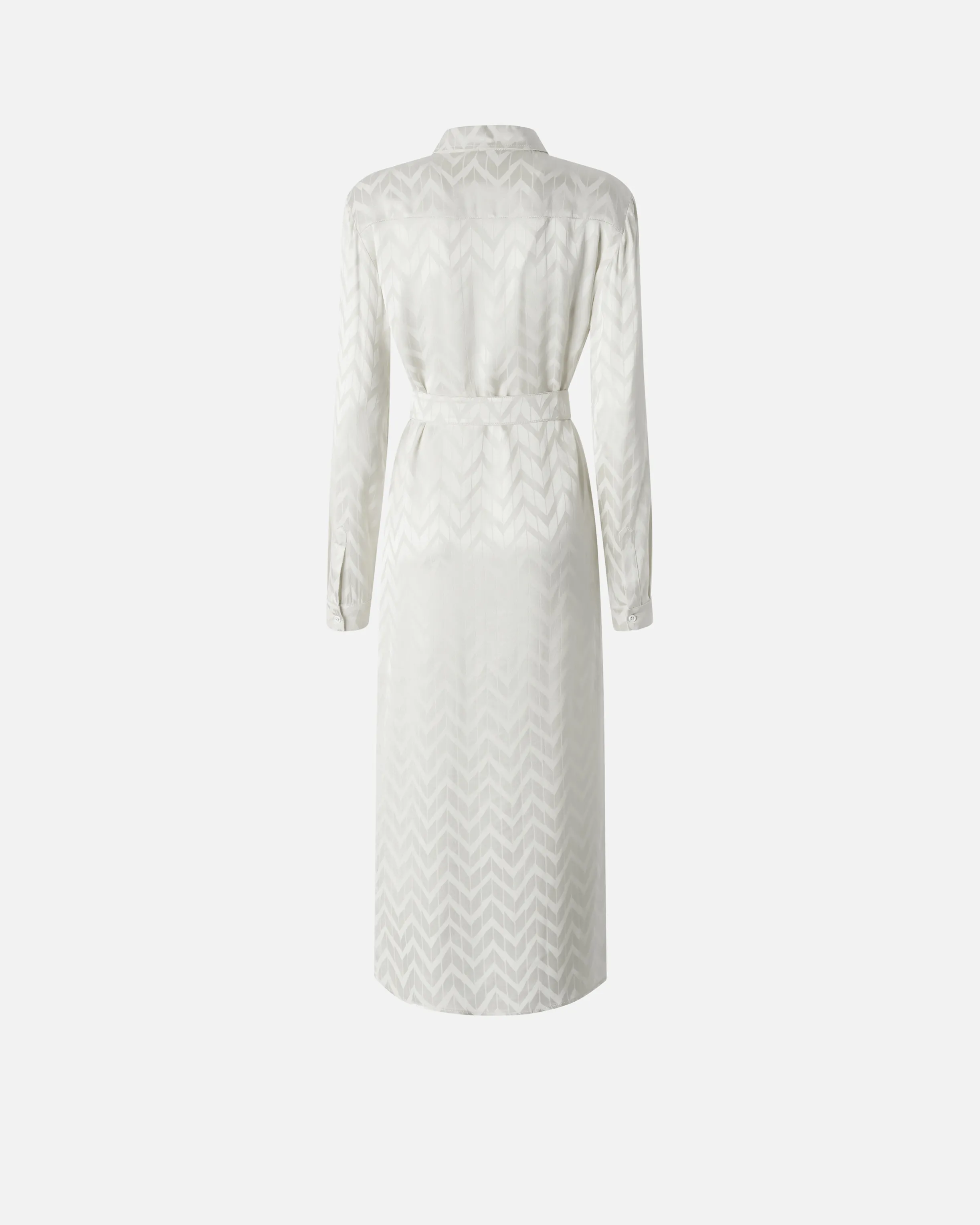  Abito chemisier in satin jacquard    