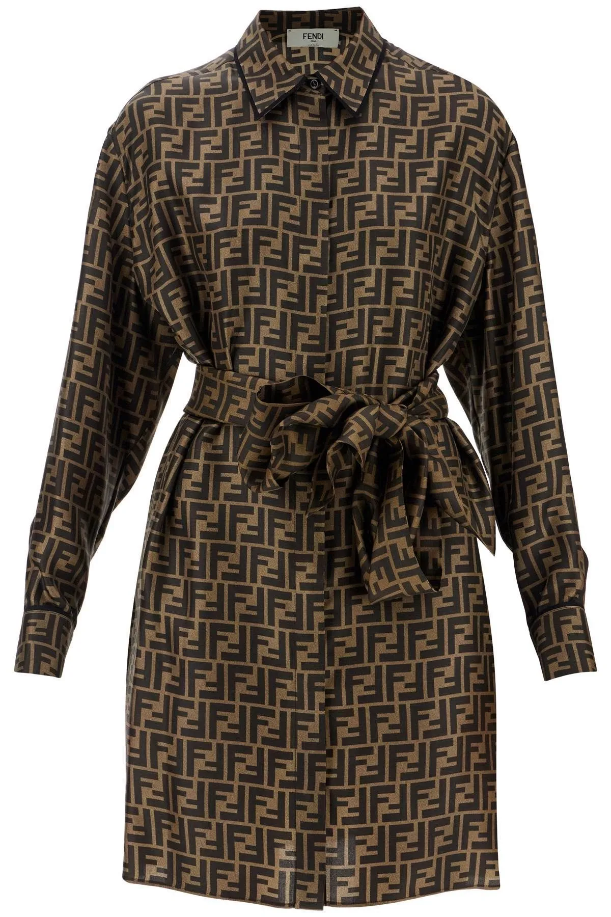 Abito chemisier in twill