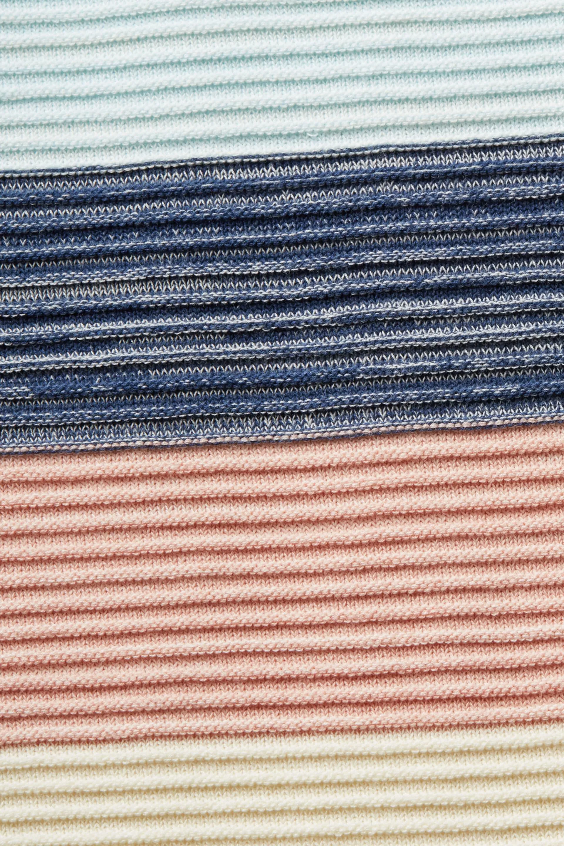 Abito midi in maglia a righe