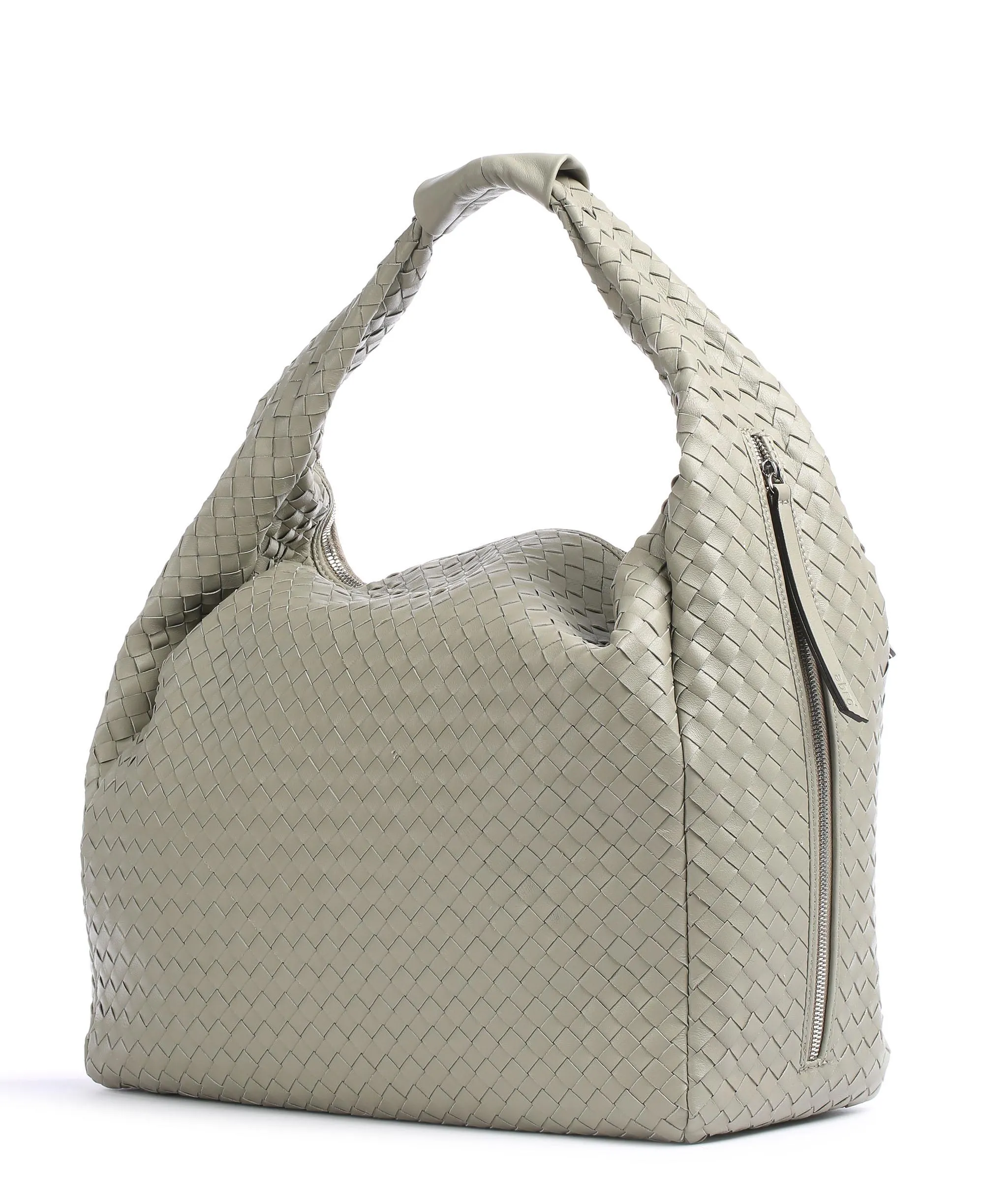  Abro Piuma Claudia Borsa hobo cuoio di agnello taupe  