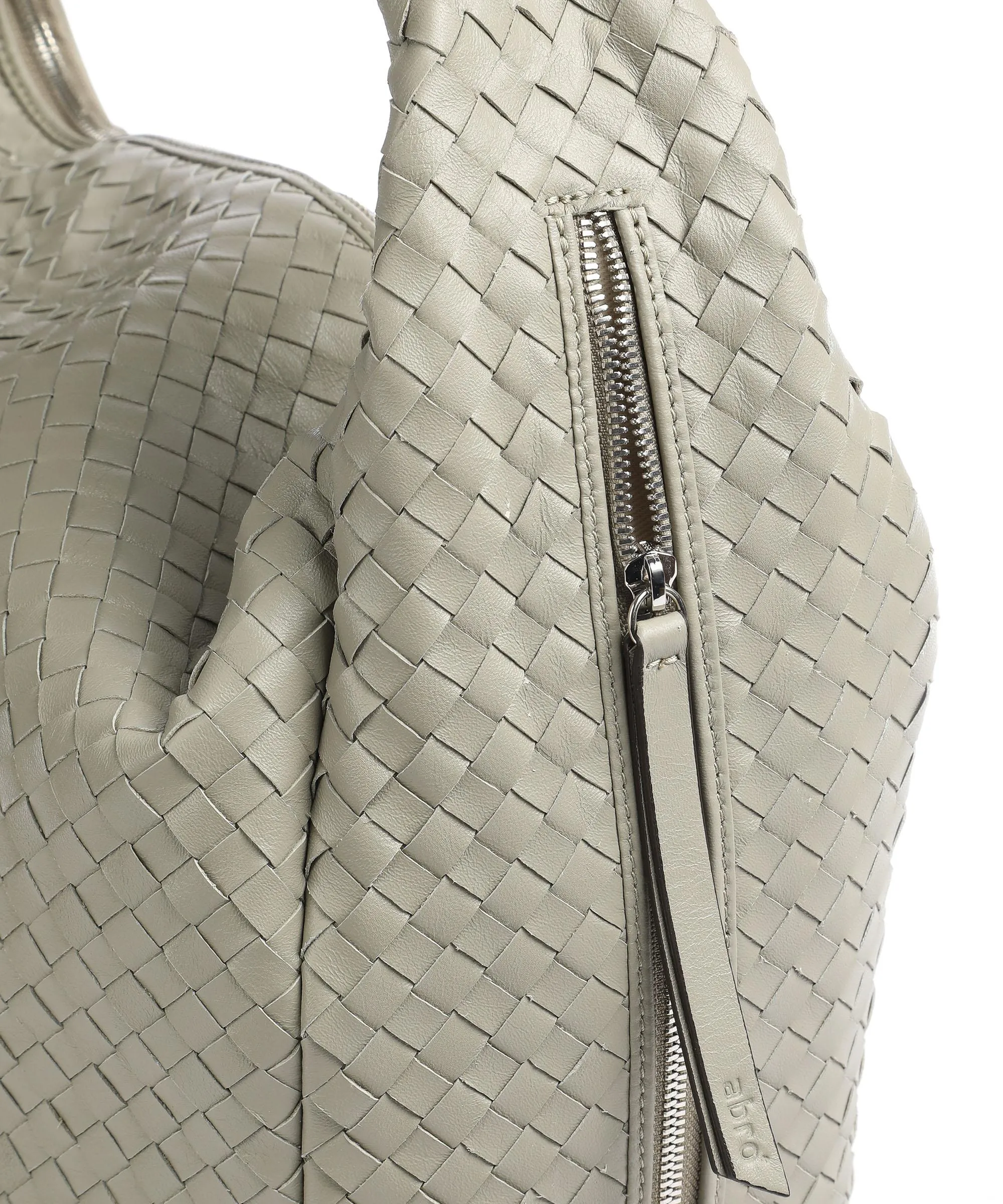  Abro Piuma Claudia Borsa hobo cuoio di agnello taupe  