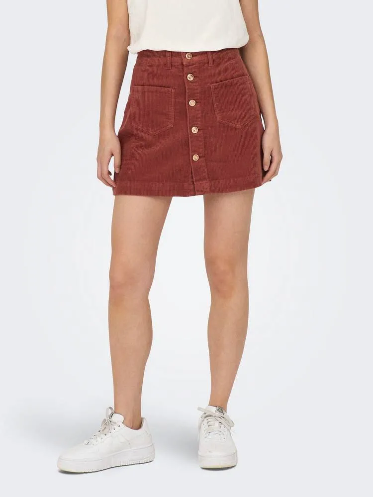 Amazig Hw Corduroy Skirt - Gonna in Velluto a Coste