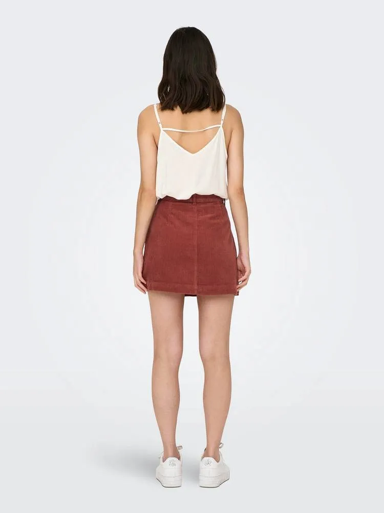 Amazig Hw Corduroy Skirt - Gonna in Velluto a Coste