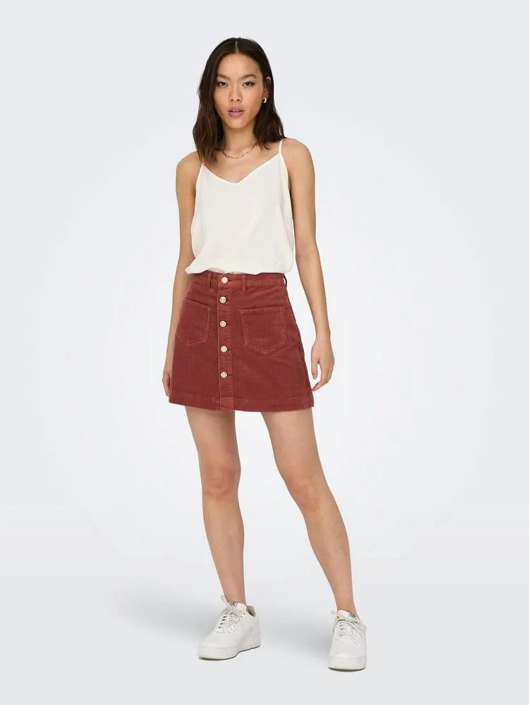 Amazig Hw Corduroy Skirt - Gonna in Velluto a Coste