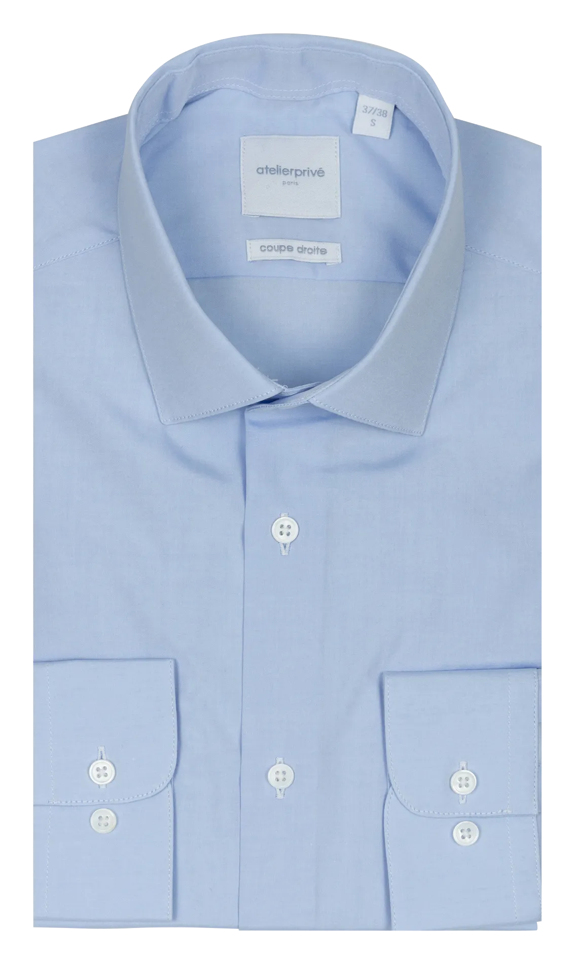  ATELIER PRIVE   Camicia collo classico regular fit in cotone | Blu