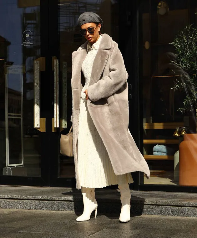 Babe Pay Pls Cappotto in shearling grigio doppiopetto 2227MERINO
