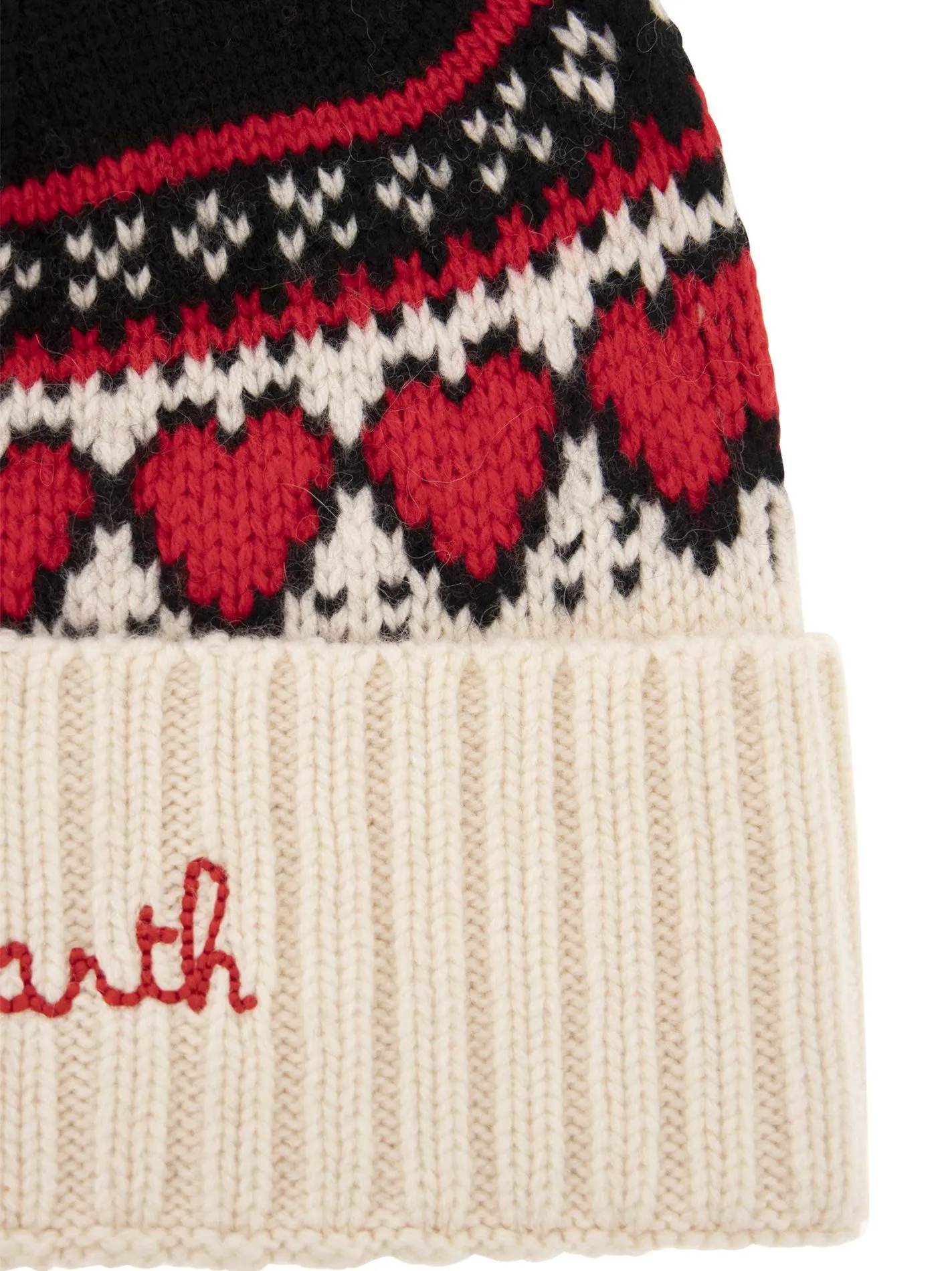 Berretto con jacquard nordico