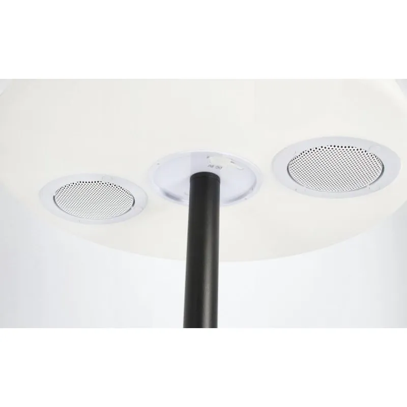 Bizzotto outdoor Piantana solar led Speaker PE nero h150