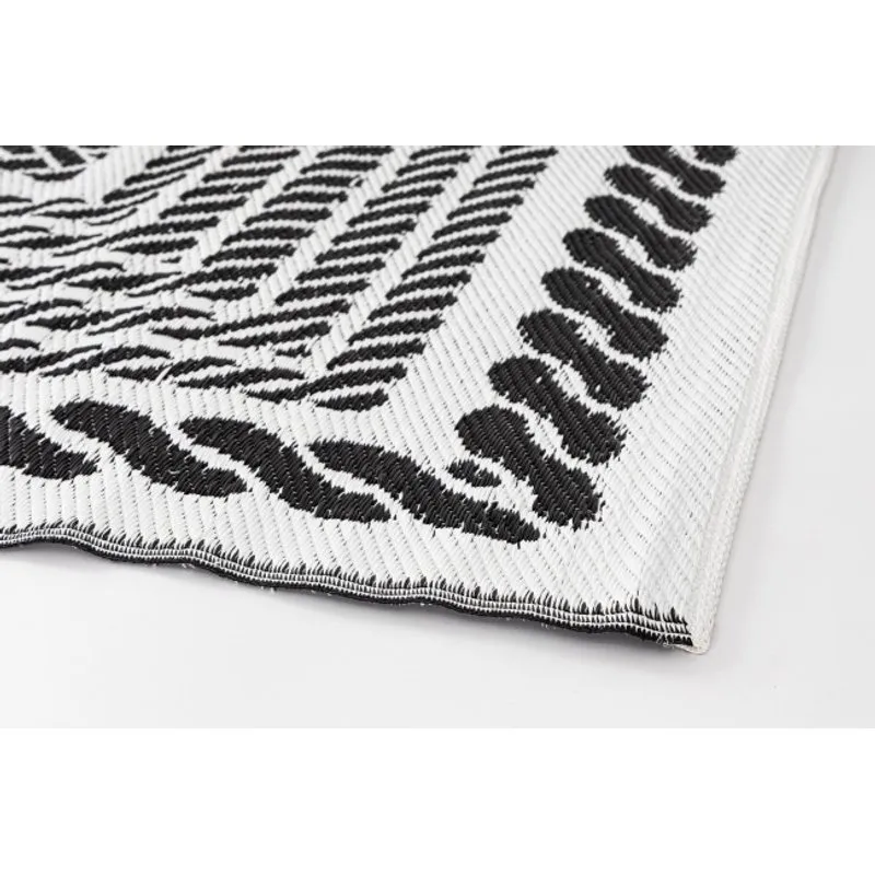 Bizzotto outdoor Tappeto kashan bianco-nero 180x270