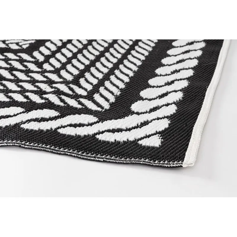Bizzotto outdoor Tappeto kashan bianco-nero 180x270