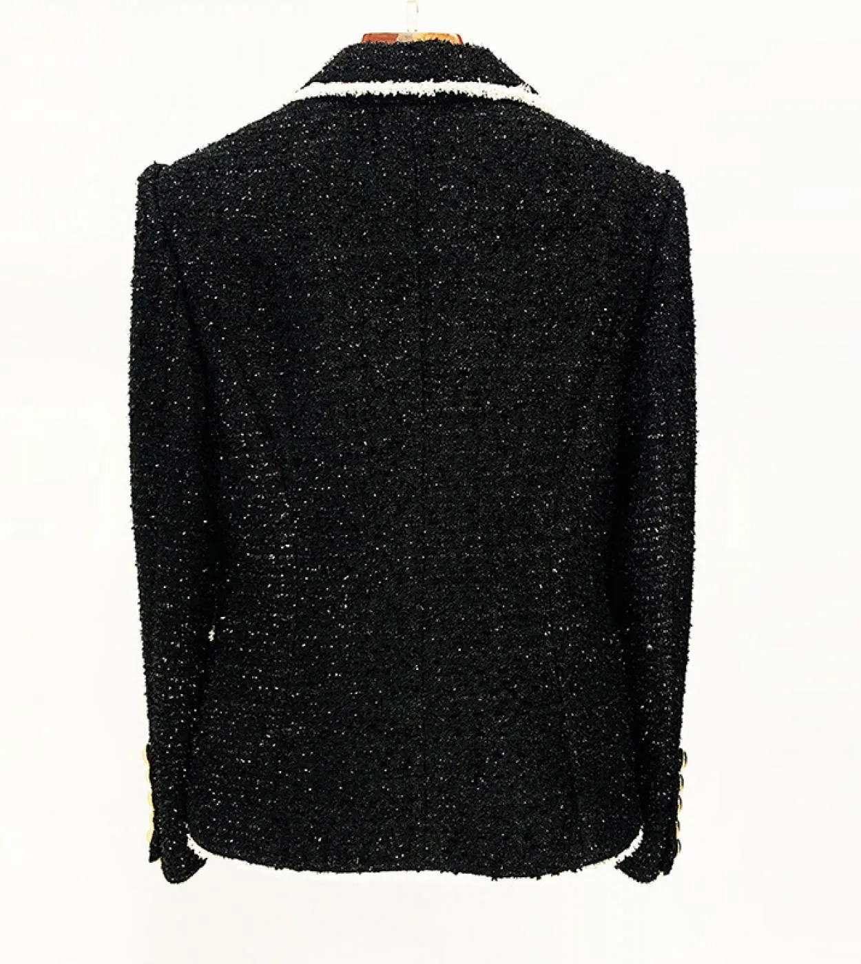 Blazer bianco nero Blazer da donna in giacca di lana Blazer da donna Blazer New Black