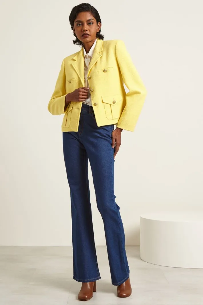 Blazer con tasche applicate