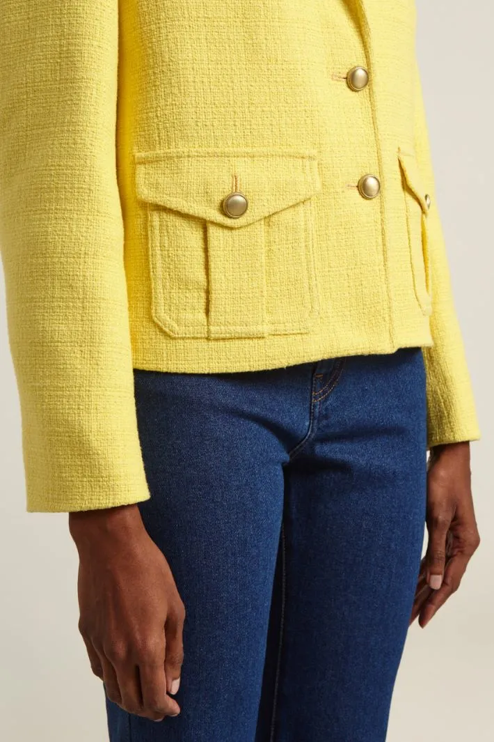 Blazer con tasche applicate