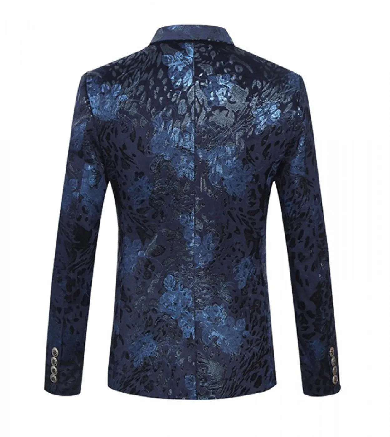 Blazer da uomo Plyesxale Blazer floreale da uomo slim fit Marchio famoso Blazer di velluto rosso vino blu navy 6xl Vintage Stage