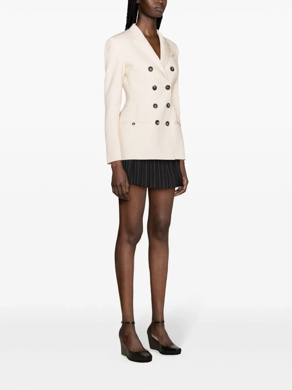 Blazer  doppiopetto in bianco - donna