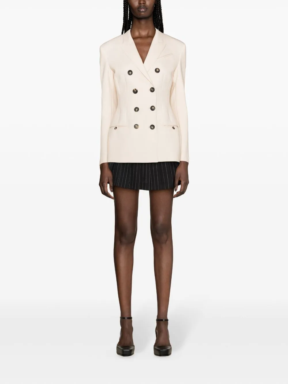 Blazer  doppiopetto in bianco - donna