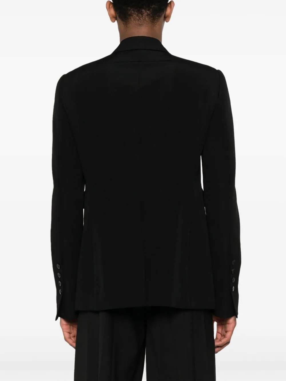 Blazer doppiopetto in nero - uomo