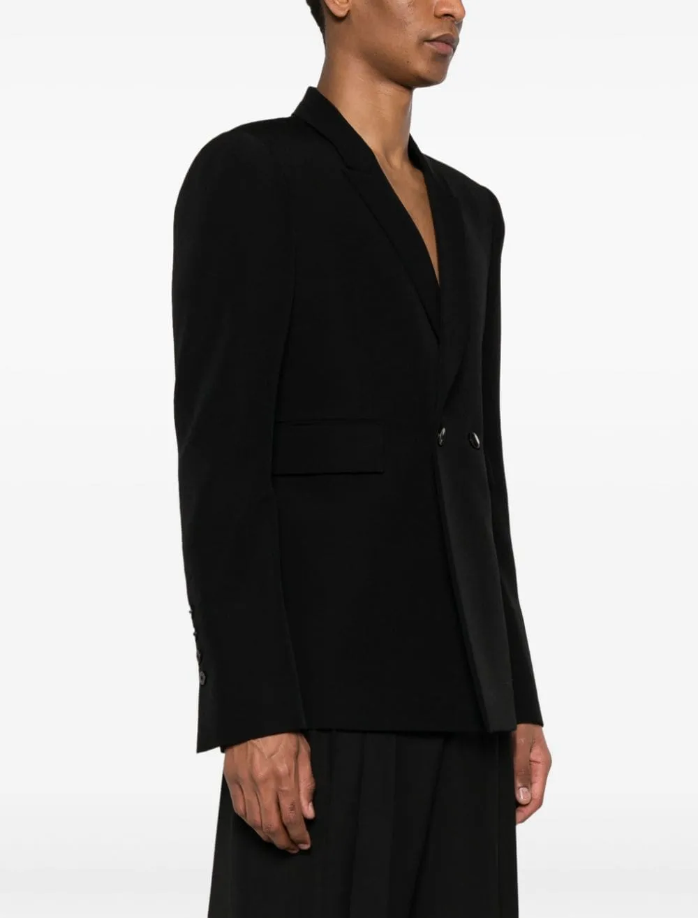 Blazer doppiopetto in nero - uomo