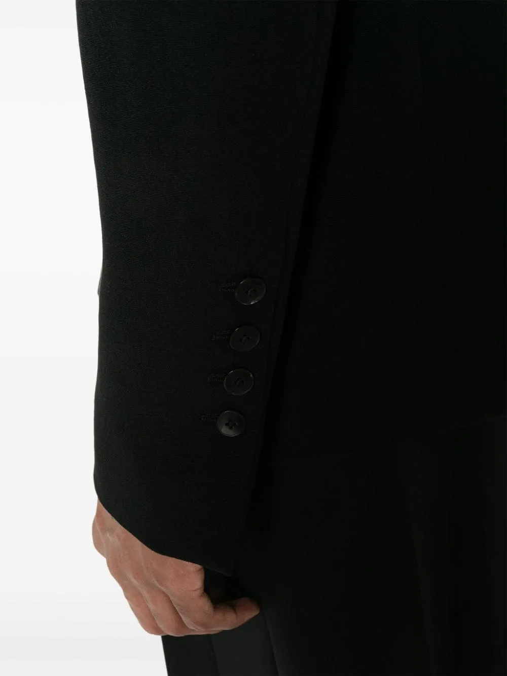 Blazer doppiopetto in nero - uomo