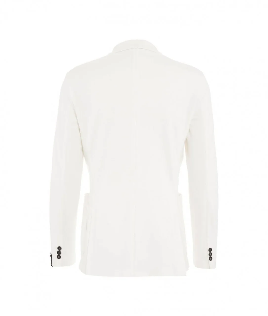 Blazer in jersey bianco bianco