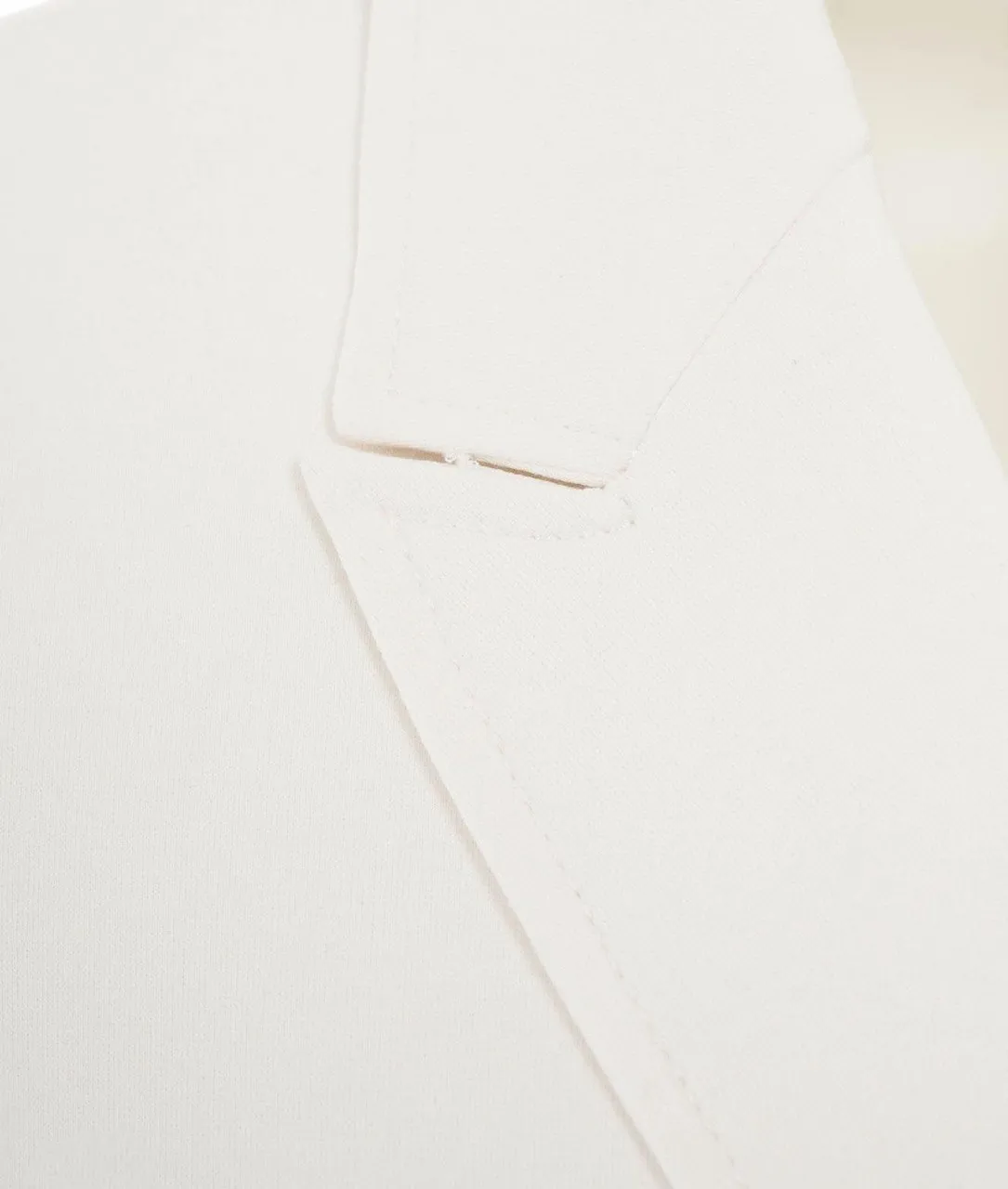 Blazer in jersey bianco bianco
