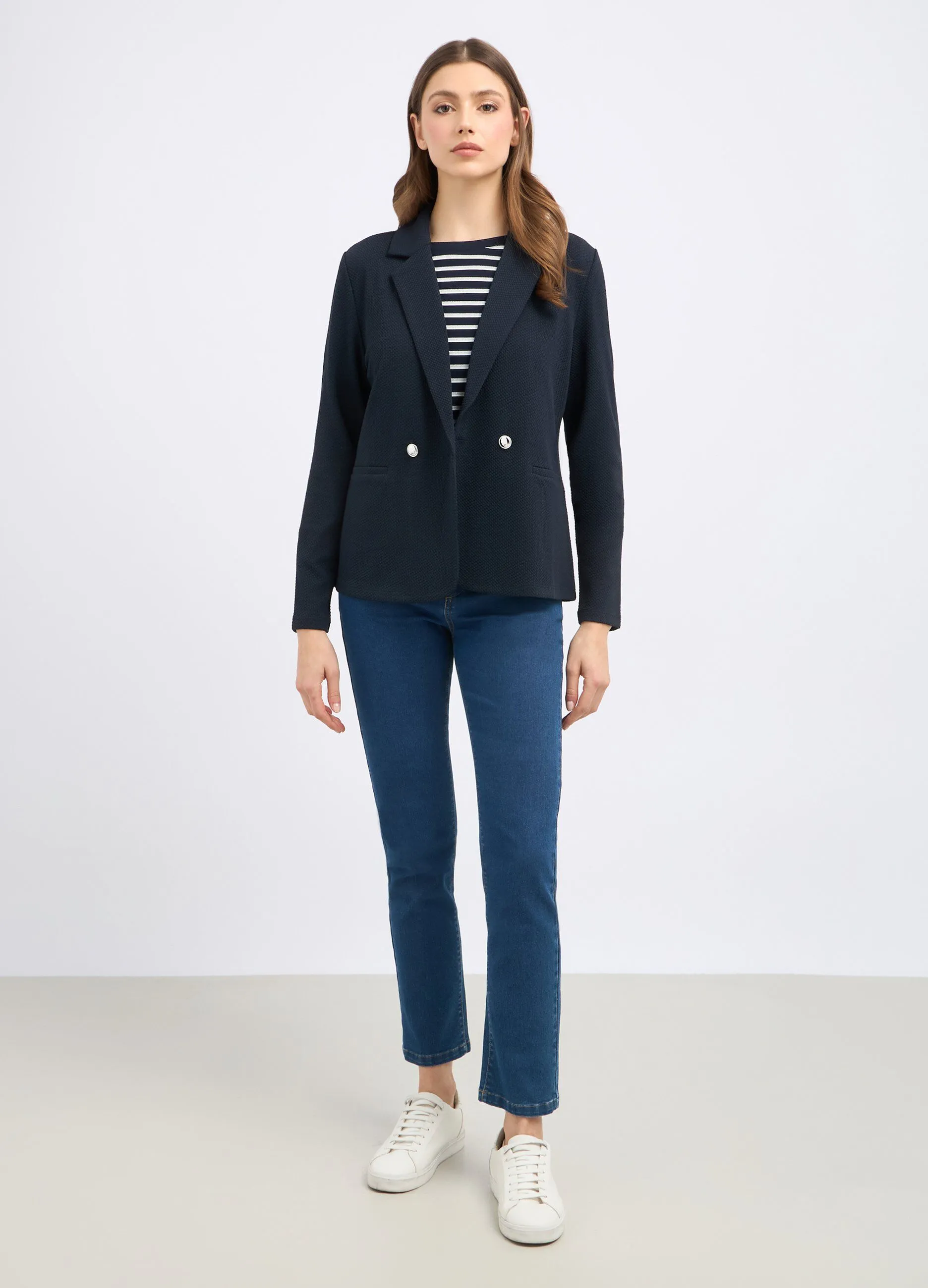 Blazer in jersey stretch donna
