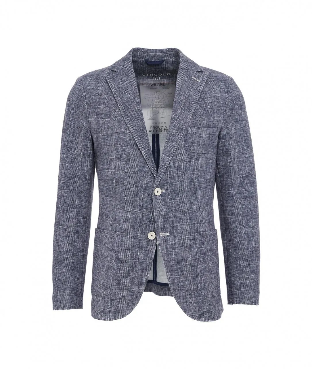 Blazer in Piquet blu blu