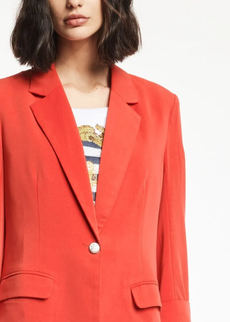 Blazer in tessuto fluido