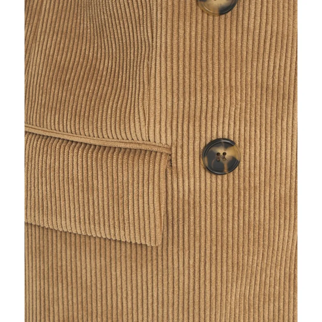 Blazer in velluto a coste Cammello