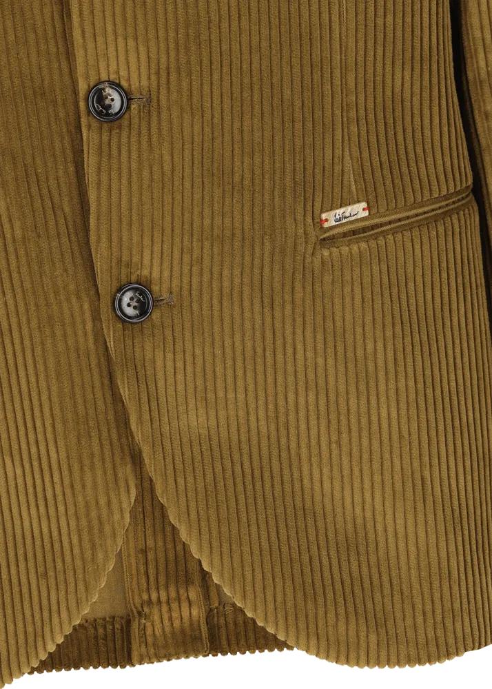 Blazer in velluto a coste con colletto alla coreana Lusandretto    