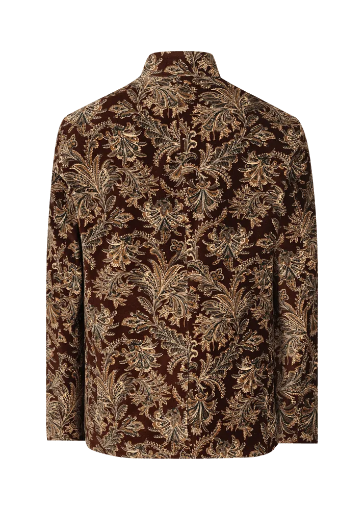 Blazer in velluto con motivo damascato Lusandro    