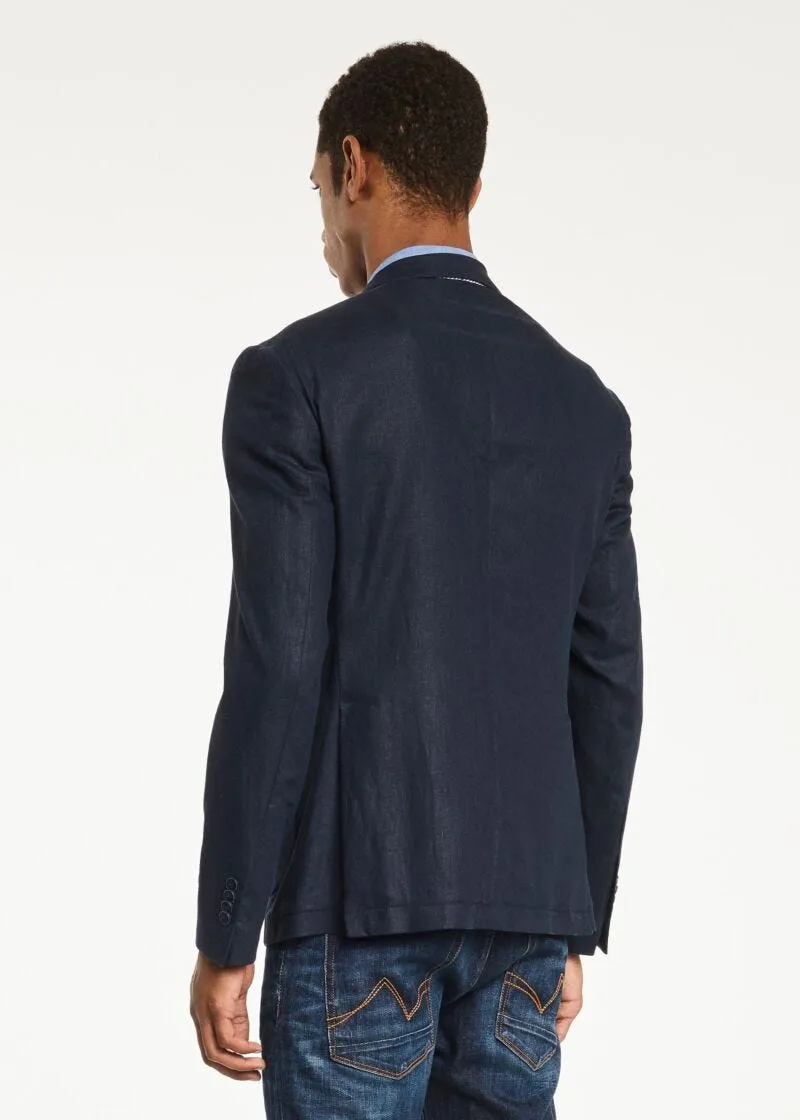 Blazer in viscosa e lino