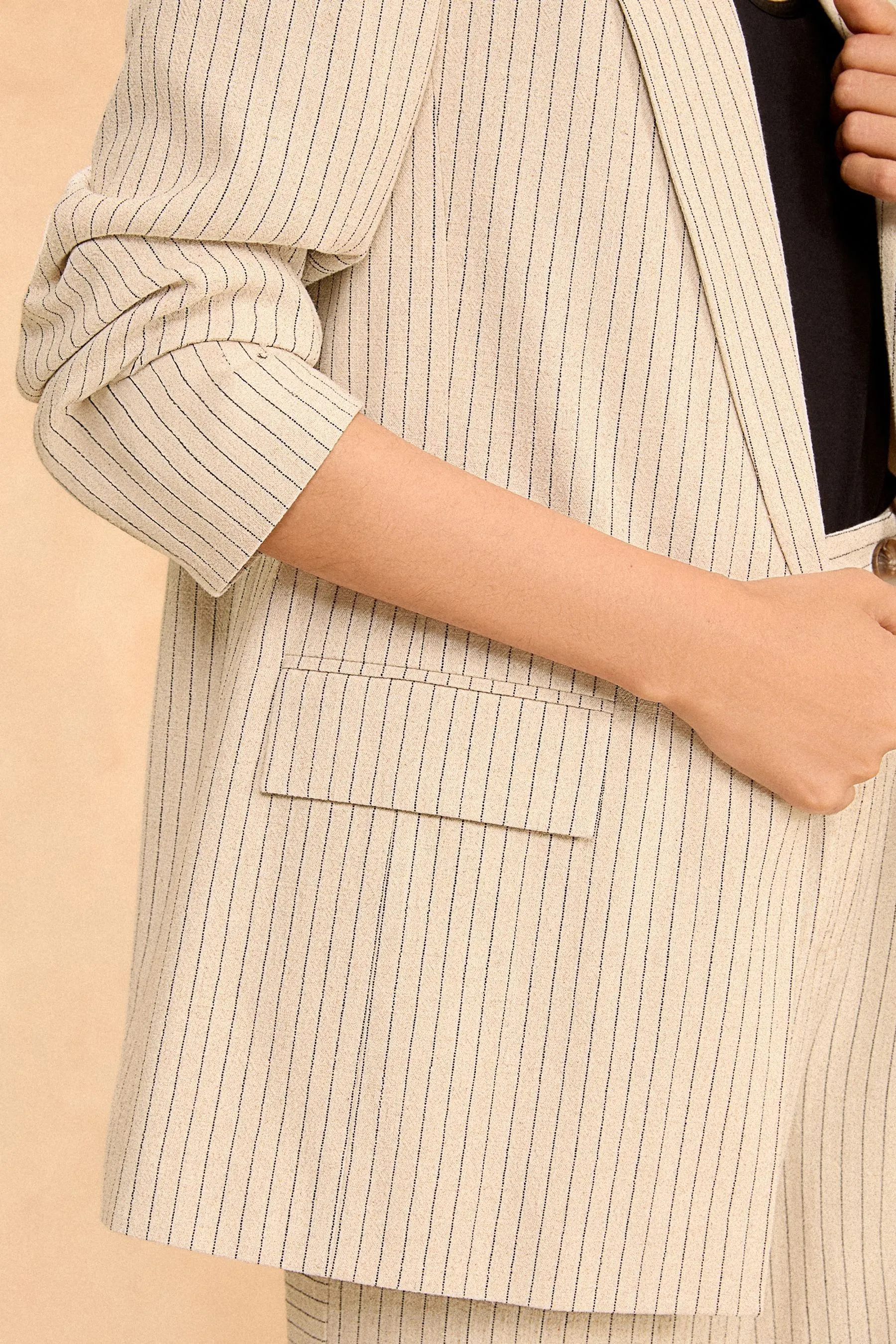blazer Love & Roses Sartoriale in lino