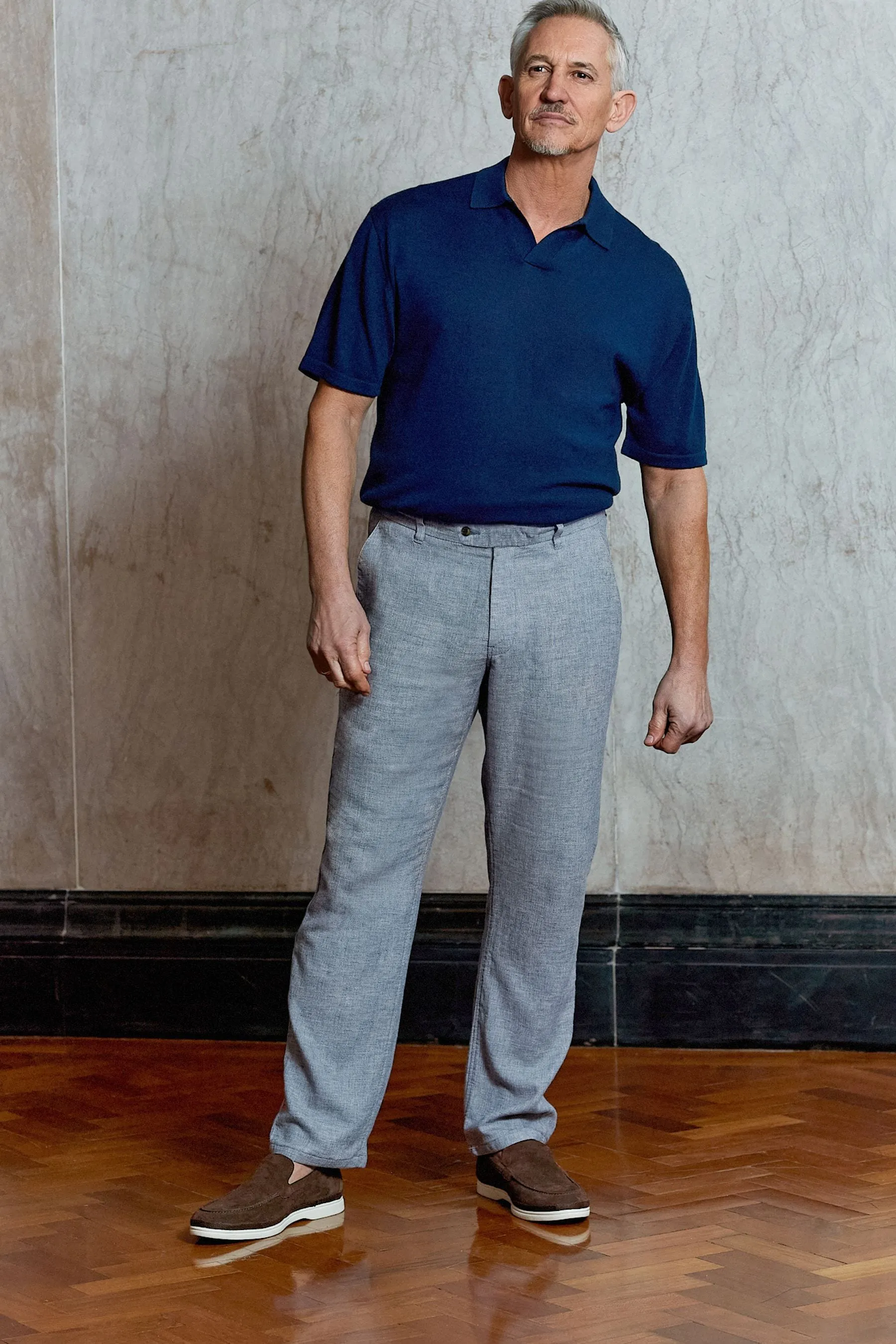 Blend Pantaloni in lino testurizzato