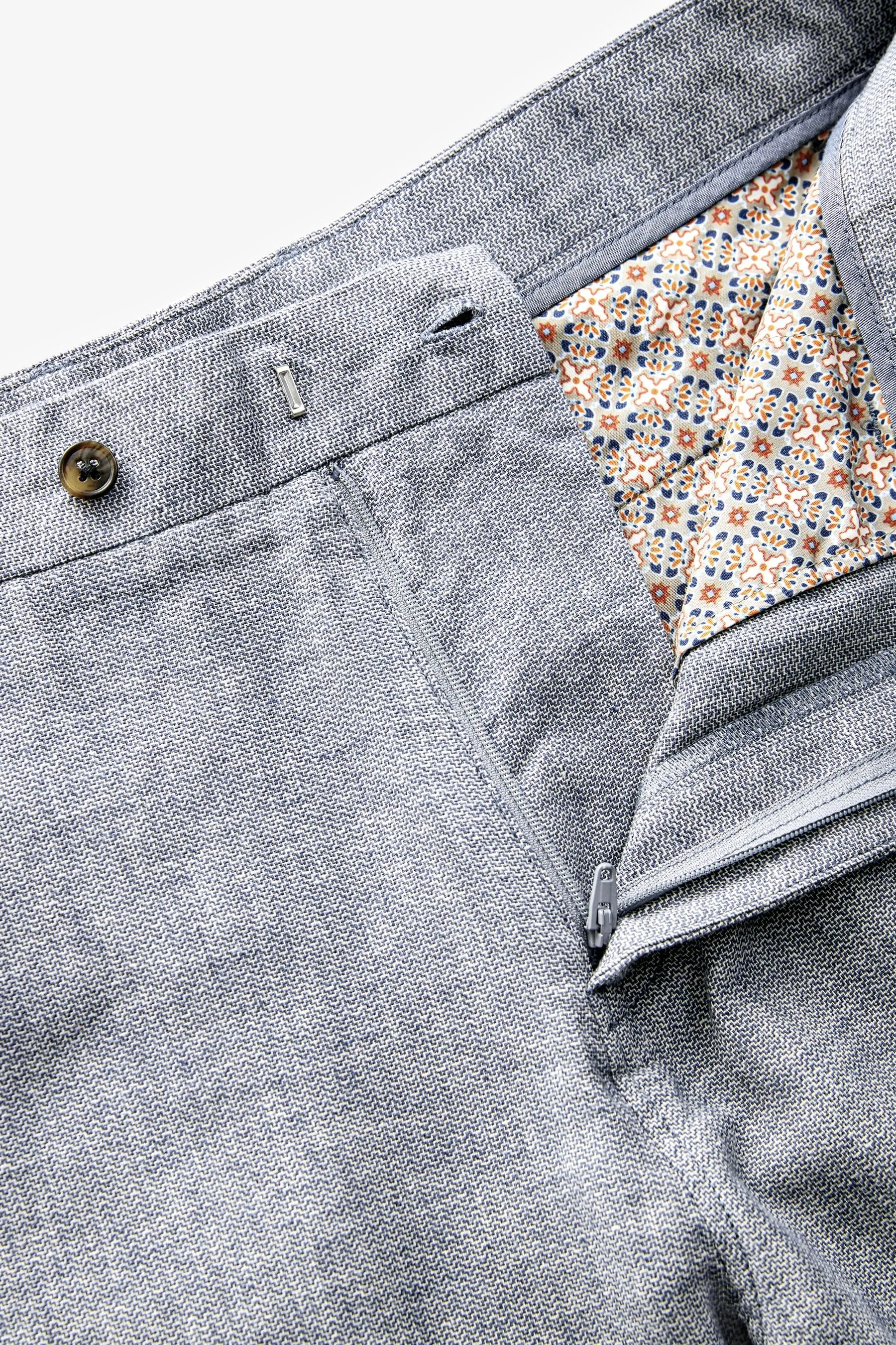 Blend Pantaloni in lino testurizzato