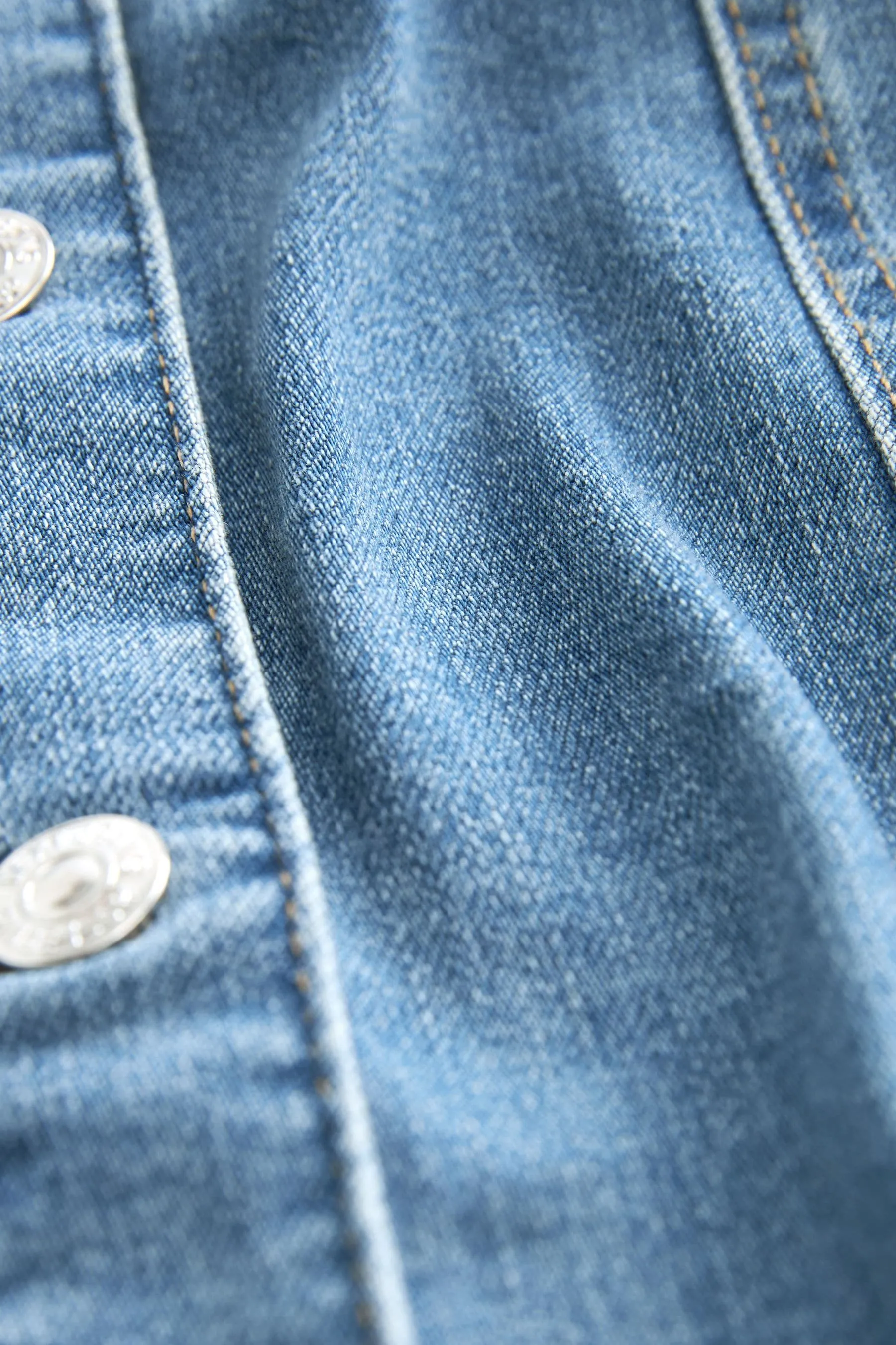 Blu medio  - Con cintura Denim - Abito chemisier