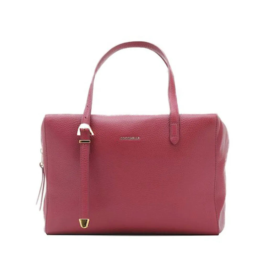 Borsa Donna Bauletto a Mano COCCINELLE in Pelle Garnet Red Linea Gleen