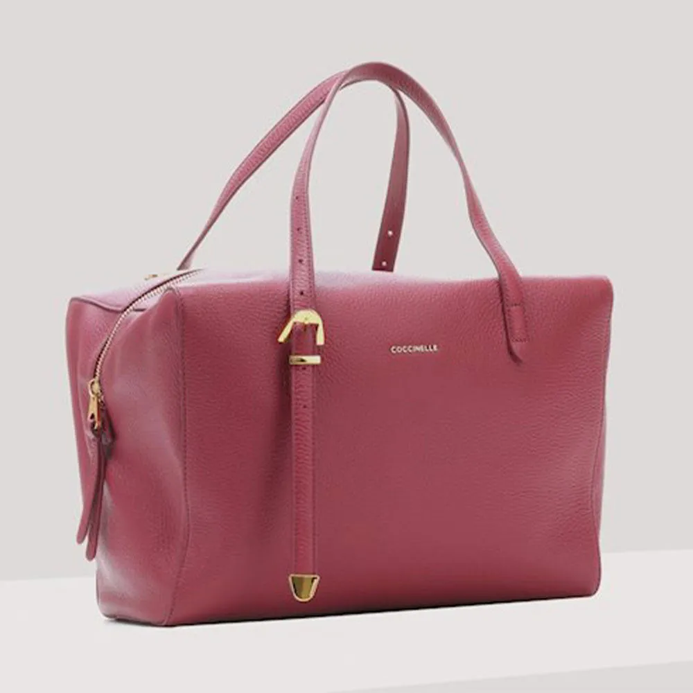 Borsa Donna Bauletto a Mano COCCINELLE in Pelle Garnet Red Linea Gleen