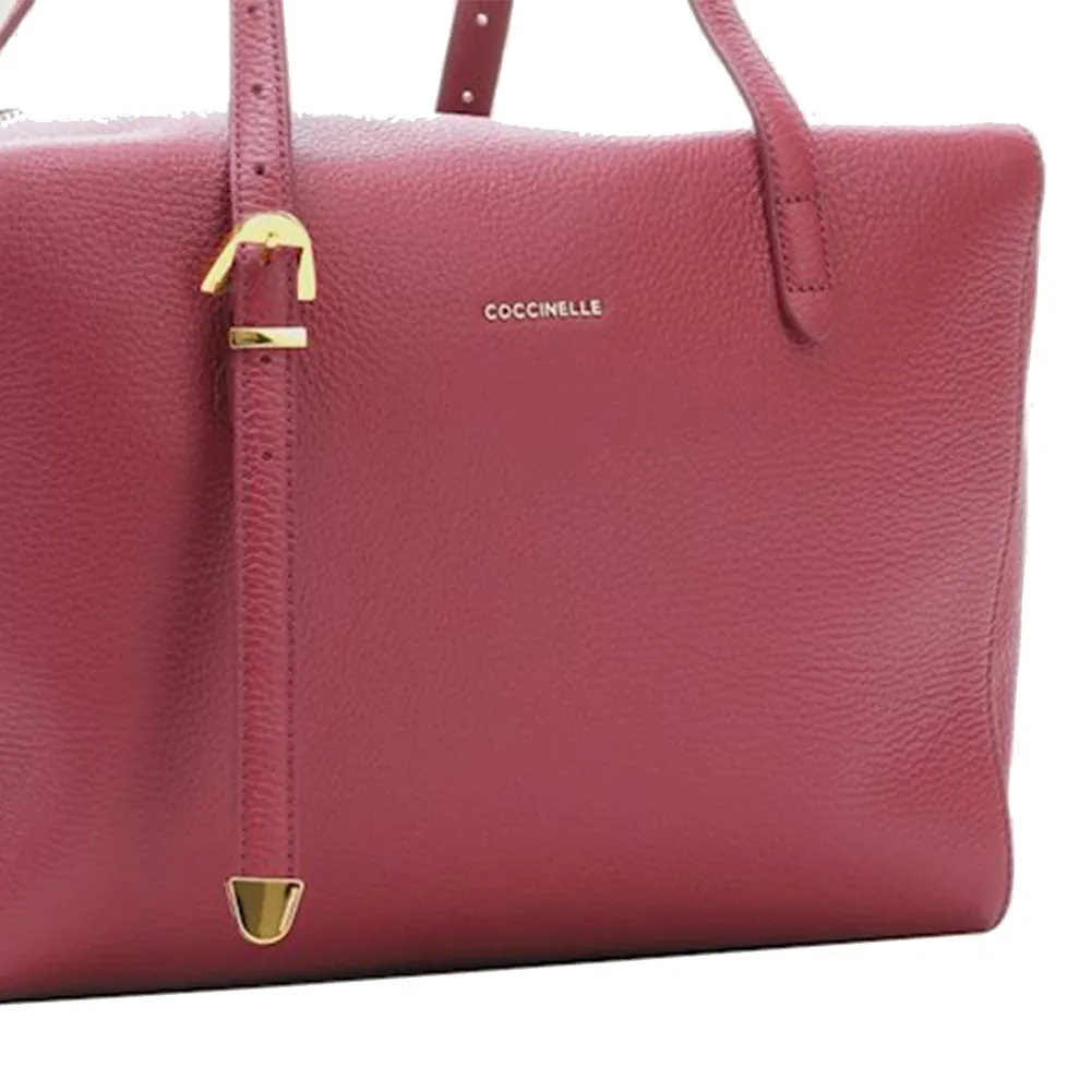 Borsa Donna Bauletto a Mano COCCINELLE in Pelle Garnet Red Linea Gleen