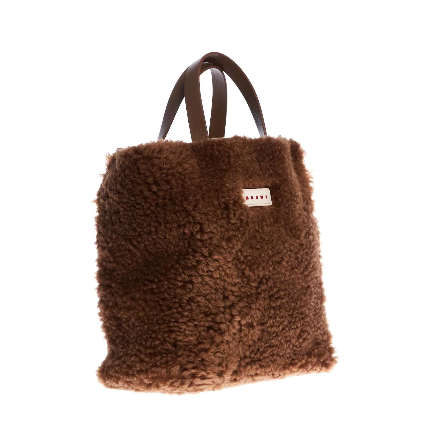 Borsa Shopping Piccola In Shearling