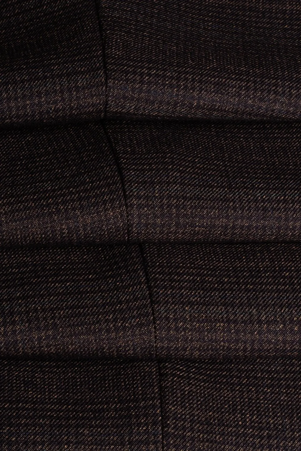 Brown plaid cavani tweed suit with waistcoat