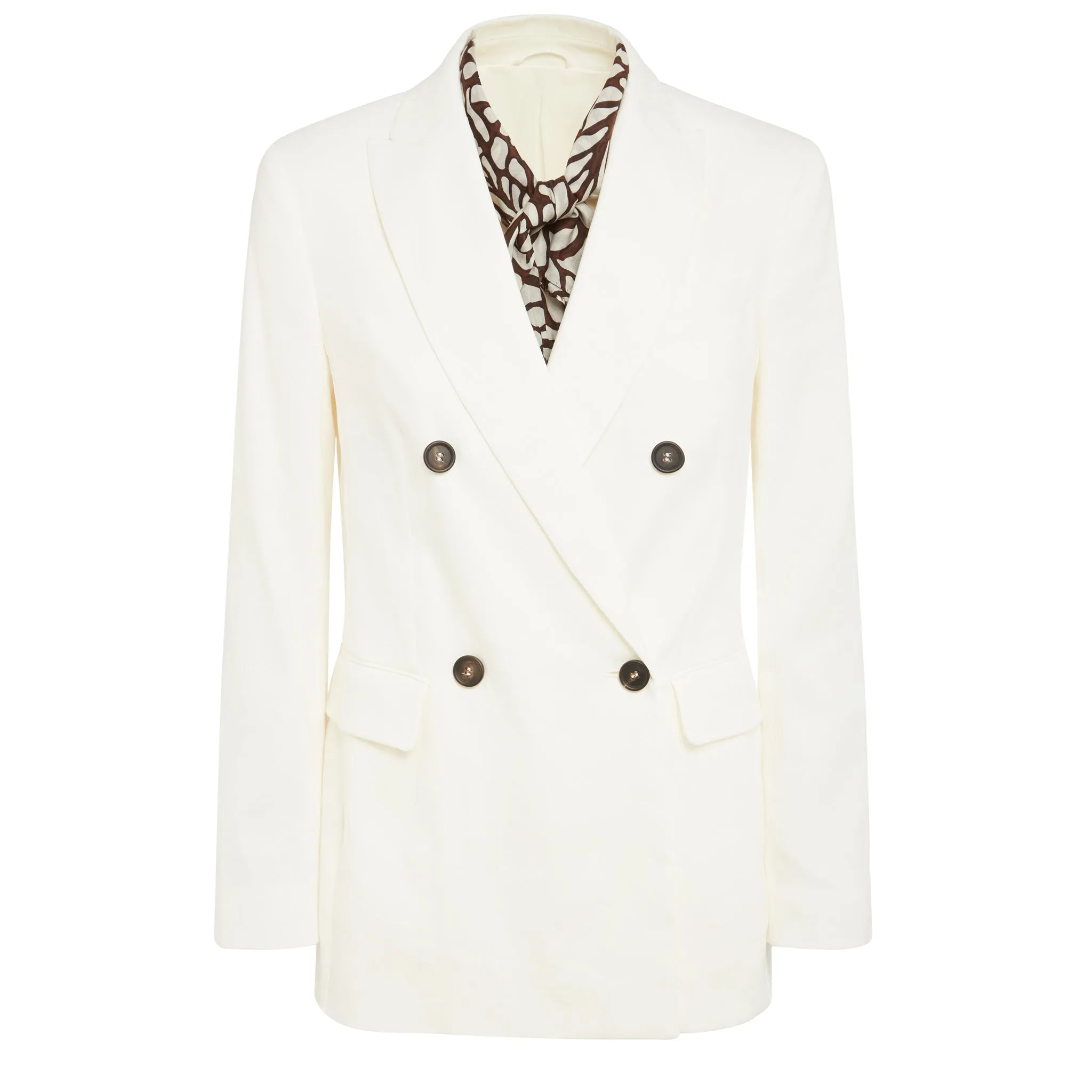 BRUNELLO CUCINELLI  Giacca in cotone bianca