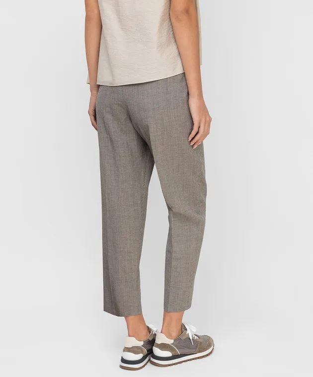 Brunello Cucinelli Pantaloni in lana e lino MH513P7461