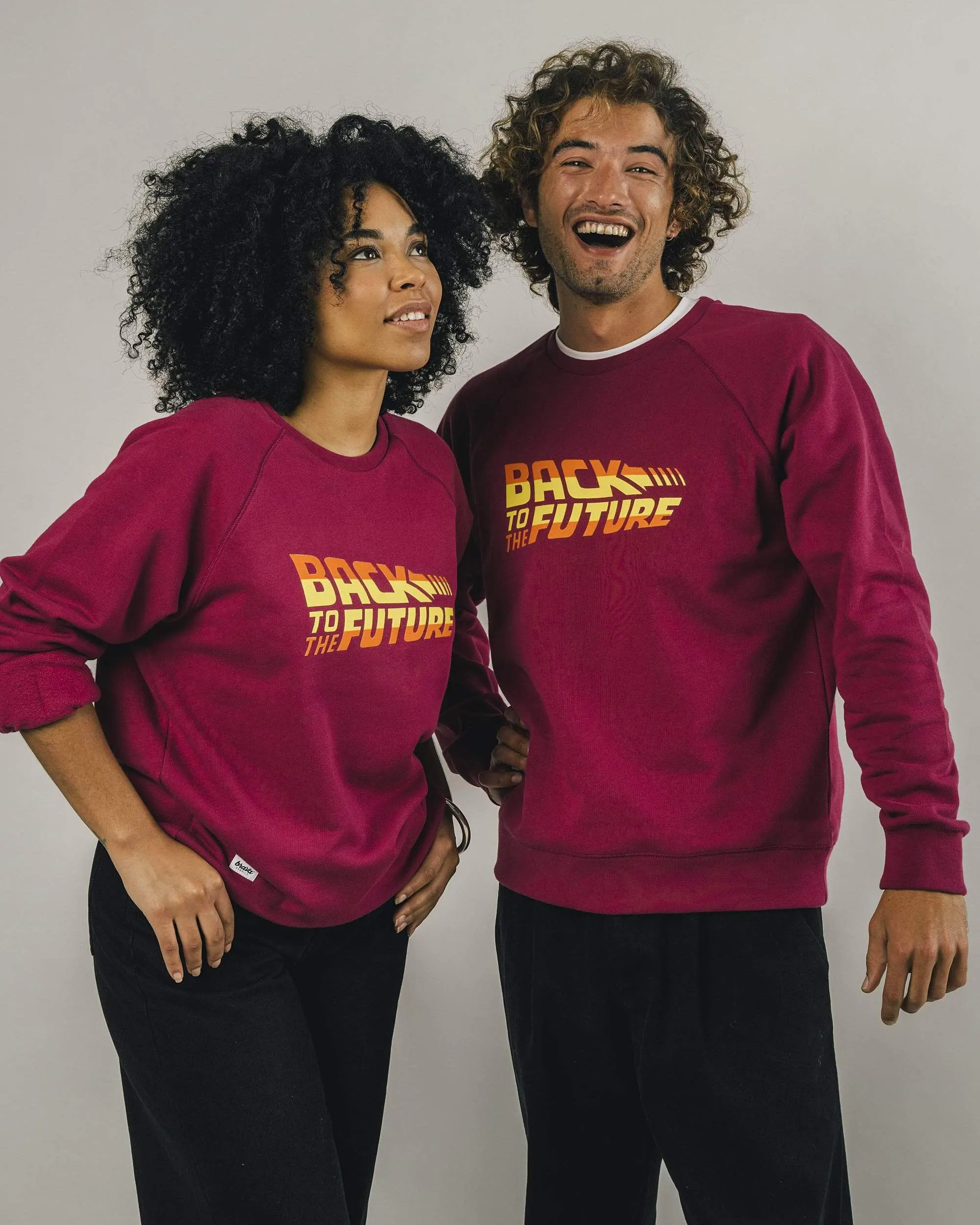 BTTF LOGO SWEATSHIRT - EGGPLANT