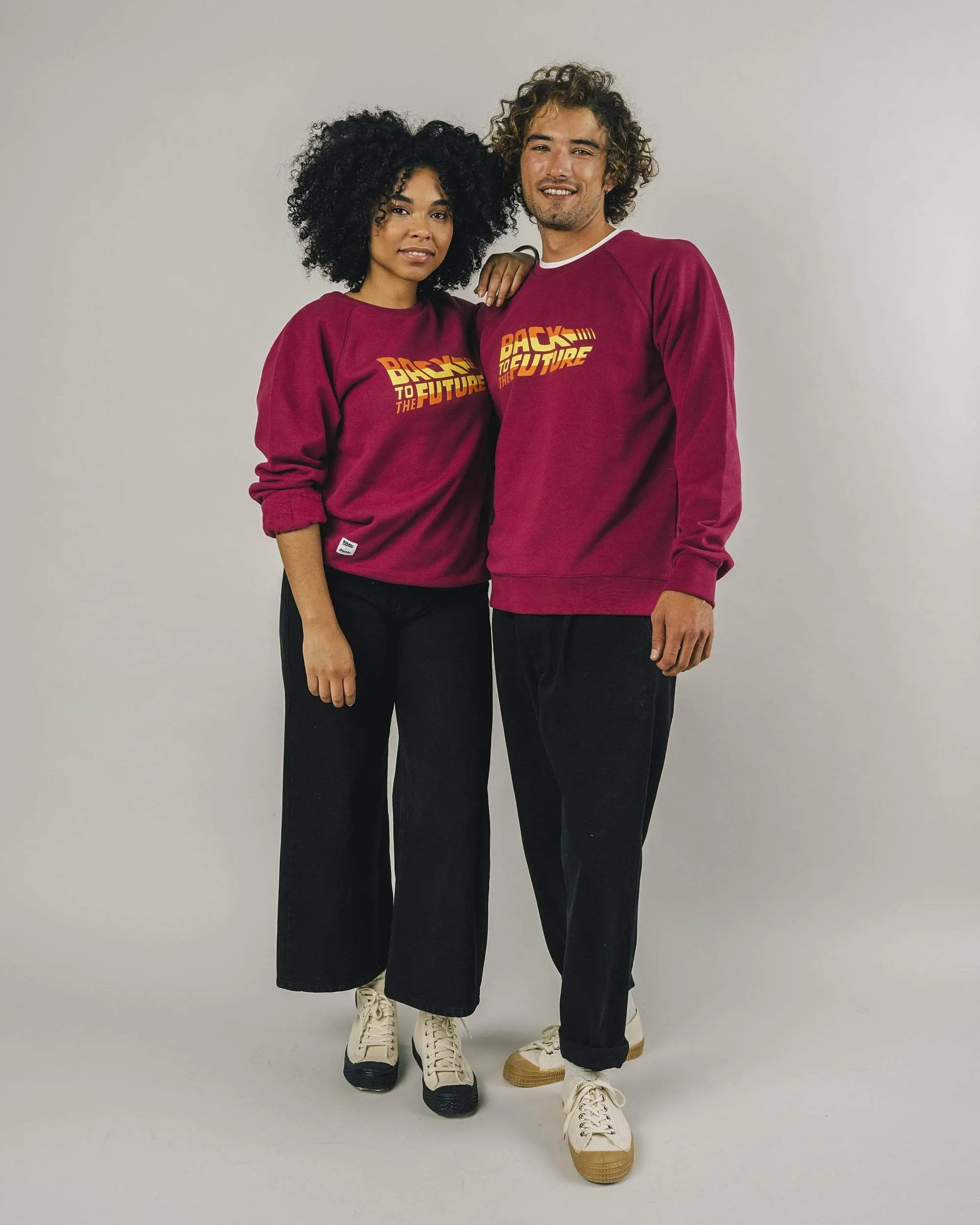 BTTF LOGO SWEATSHIRT - EGGPLANT