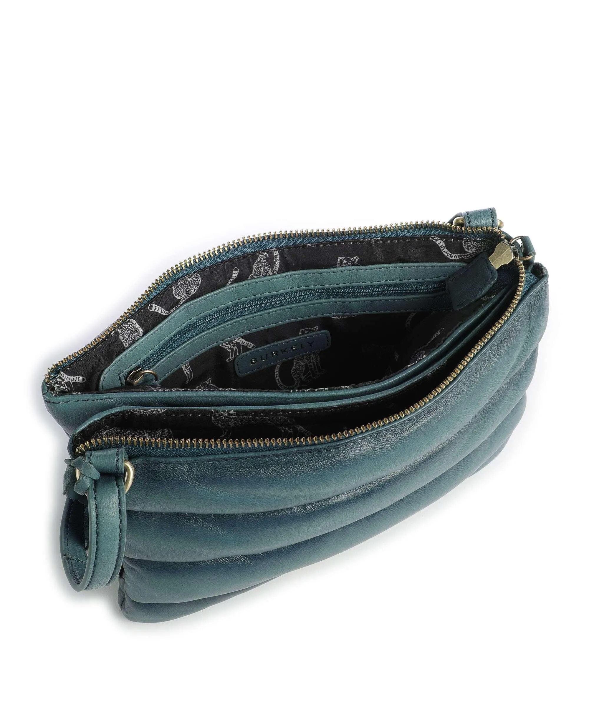  Burkely Drowsy Dani Borsa a tracolla pelle a grana fine petrol  