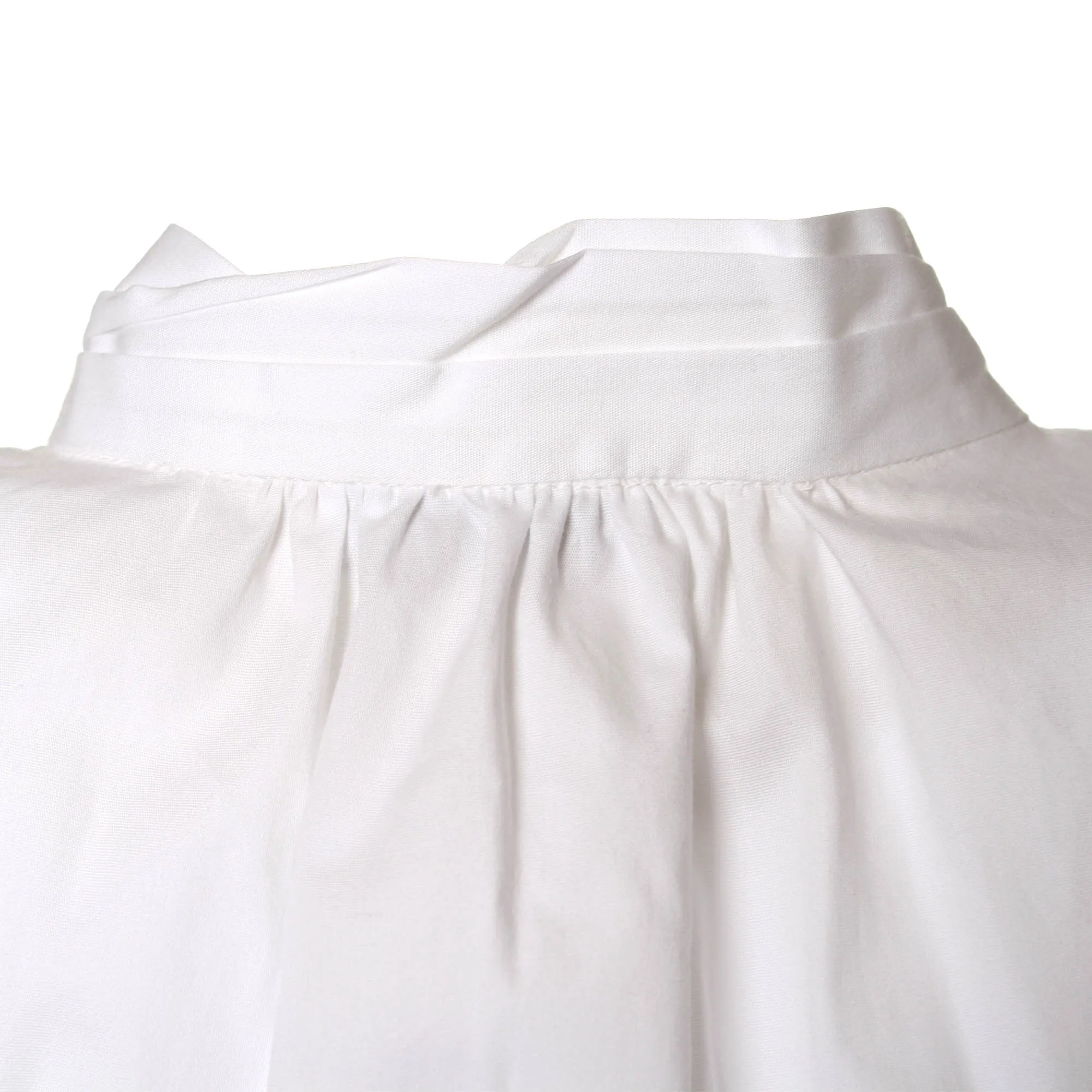 Camicia Bianca Con Fiocco Al Collo